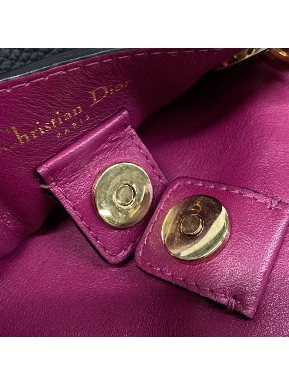 Dior Tote Diorissimo Black Leather